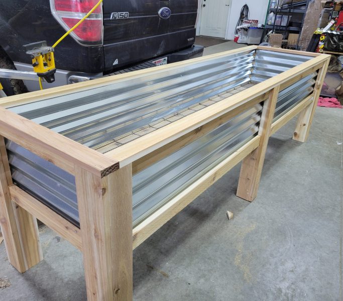 2' x 8' raised garden bed